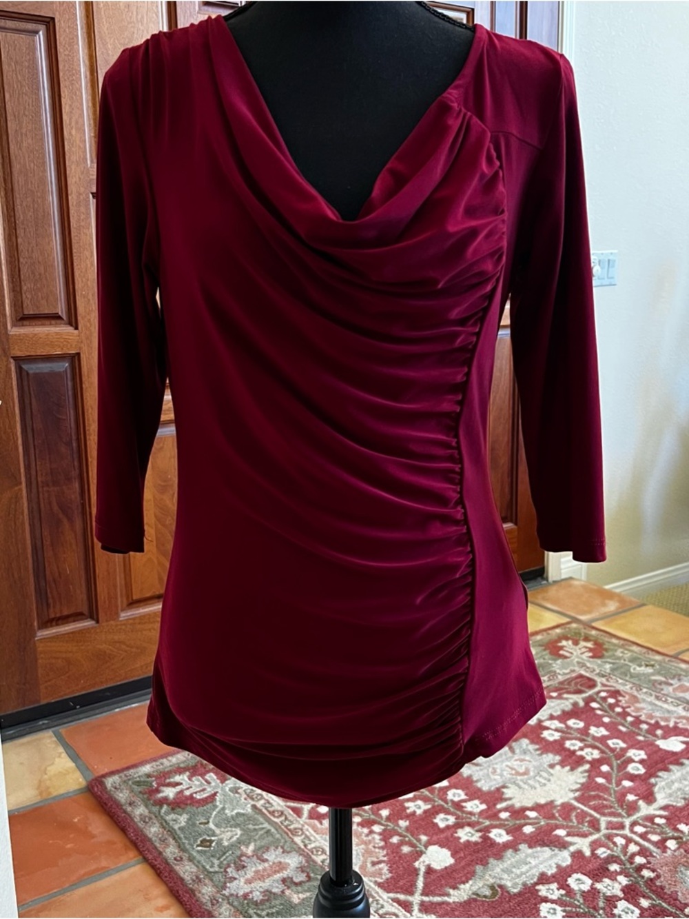 Last Tango Deep Wine Red Top